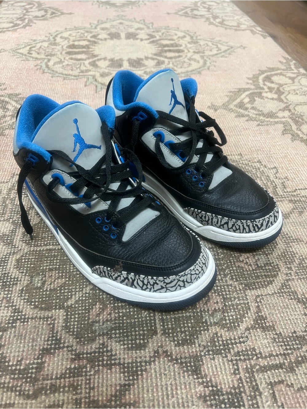 Nike Air Jordan 3 Retro Sport Blue Men’s Size 8.5 Sneakers NEW !!!